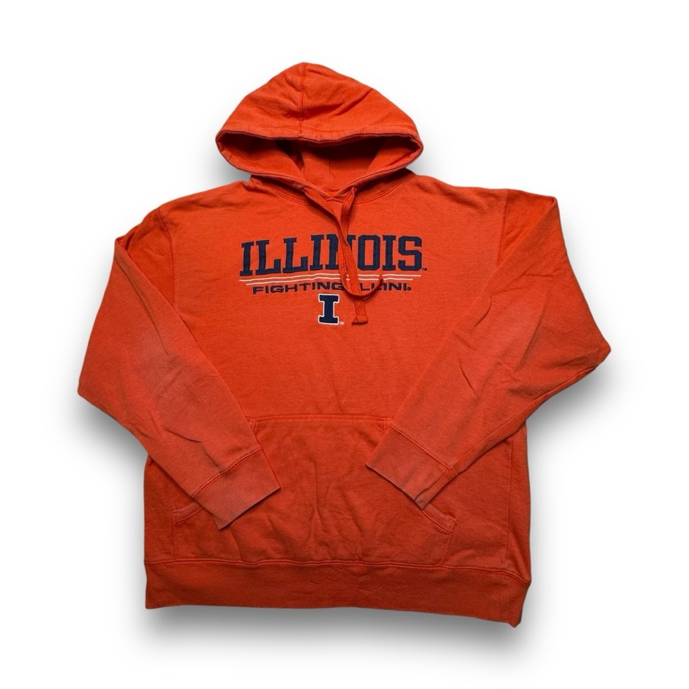 Illinois University orange Hoodie size large